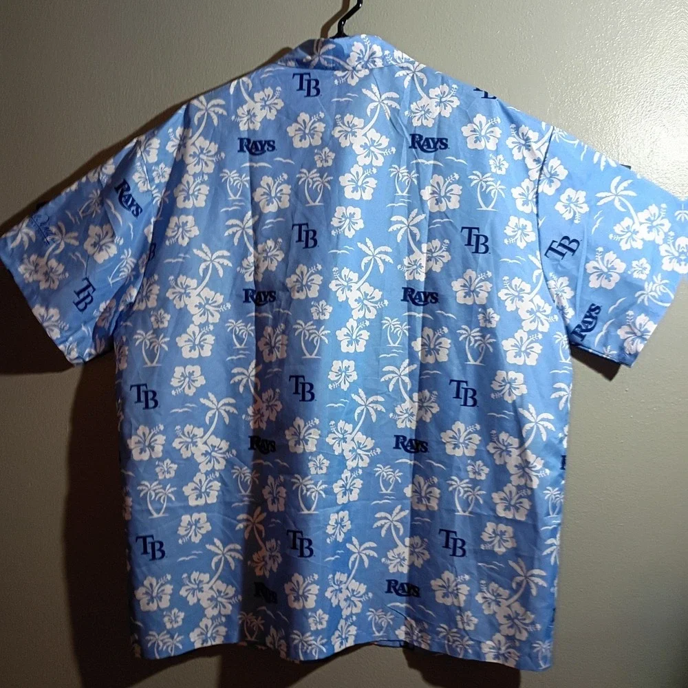 Tampa Bay Devil Rays Hawaiian MLB Baseball Button-down Mens XL #Summer Baseball